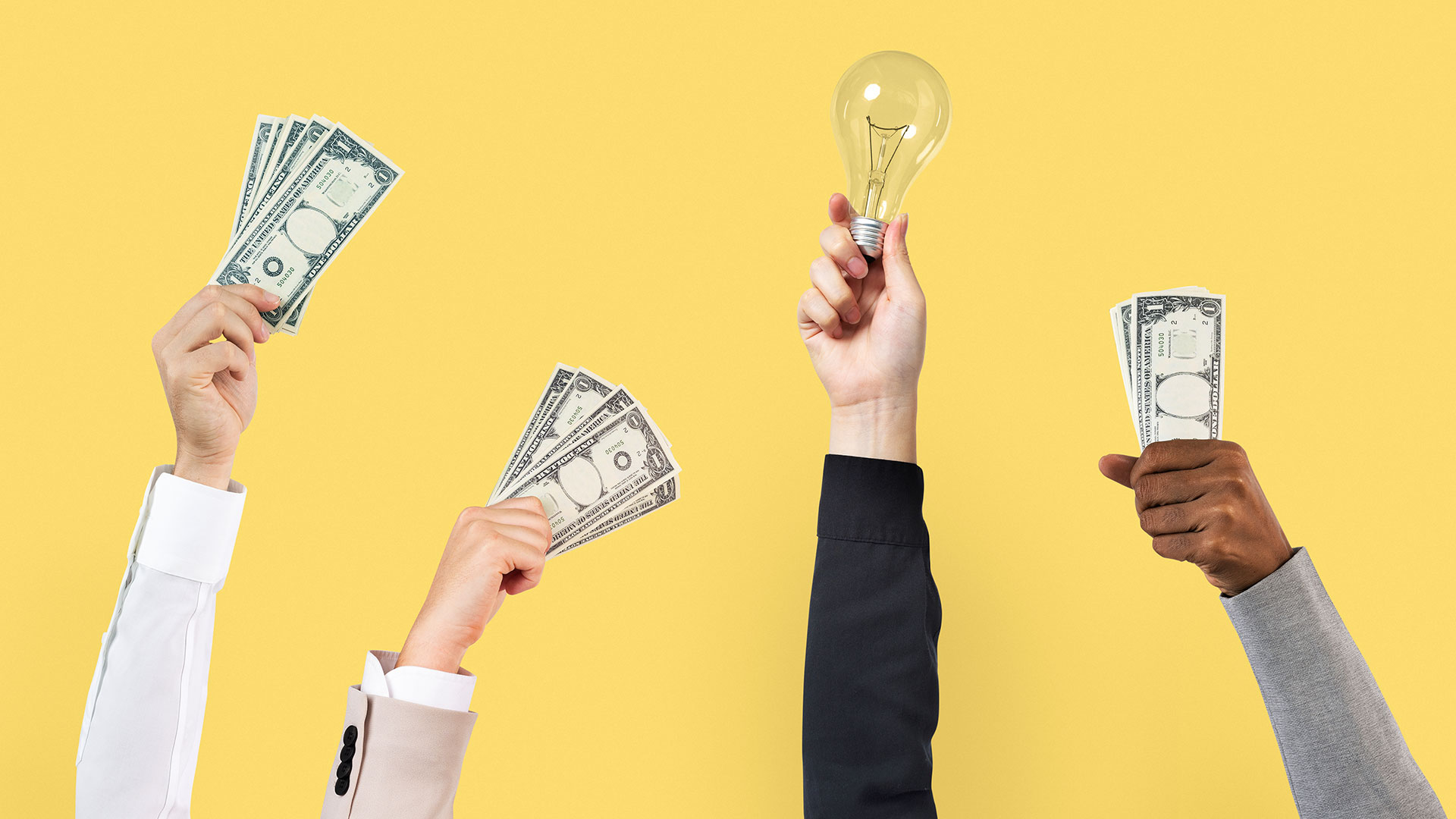 people coming together to help fund a good idea